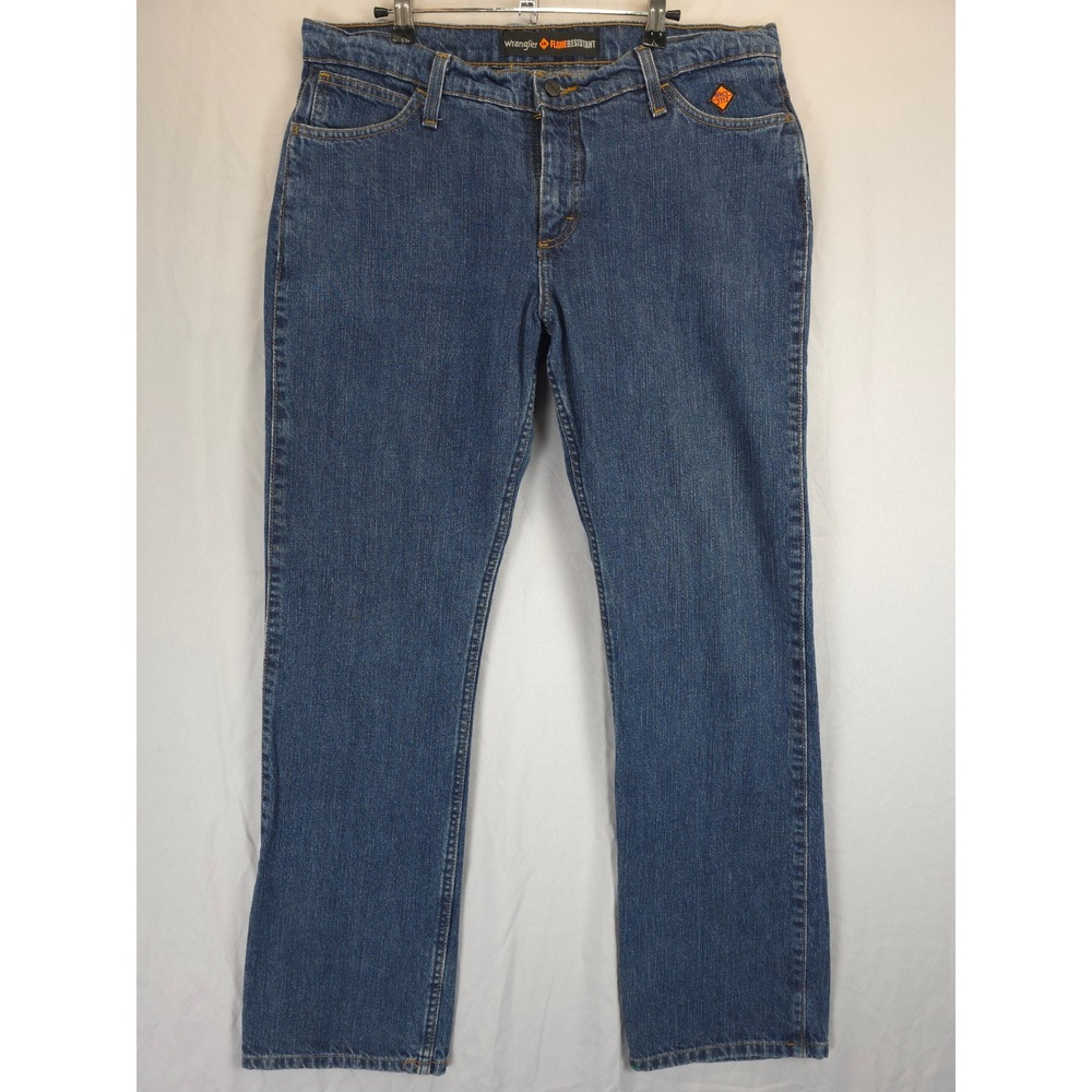 Wrangler FR‎ Flame Resistant Jeans Women 13x32 Straight Leg Workwear Denim